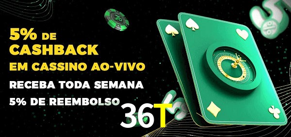 Promoções do cassino ao Vivo 36T